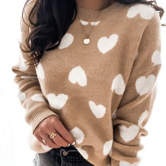 Women's  Pullover Love Sweater