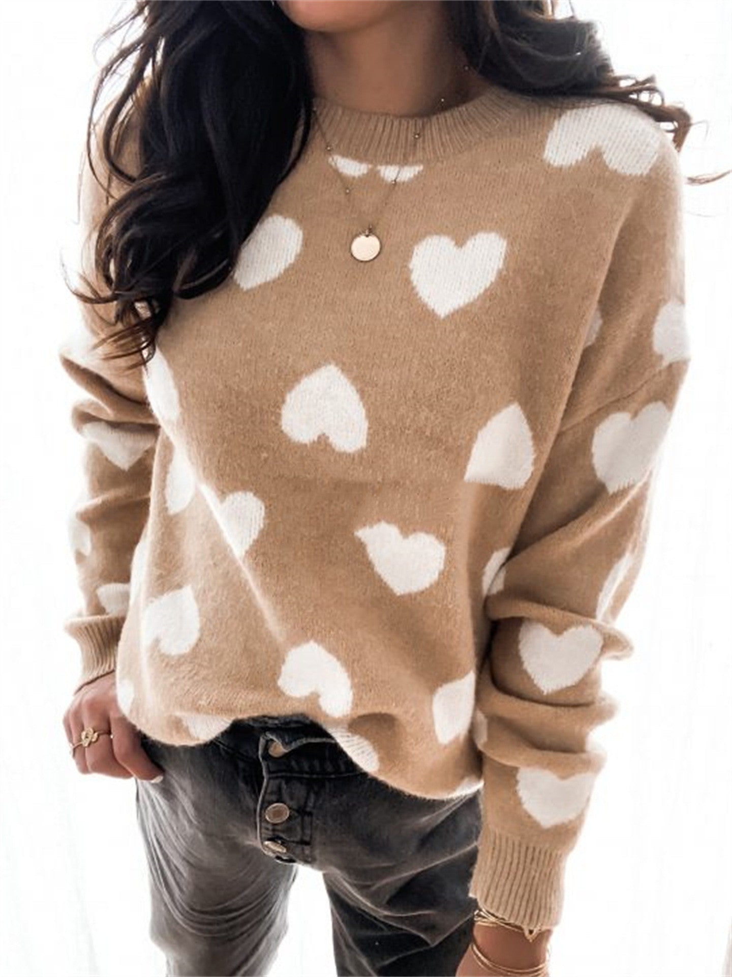 Women's  Pullover Love Sweater