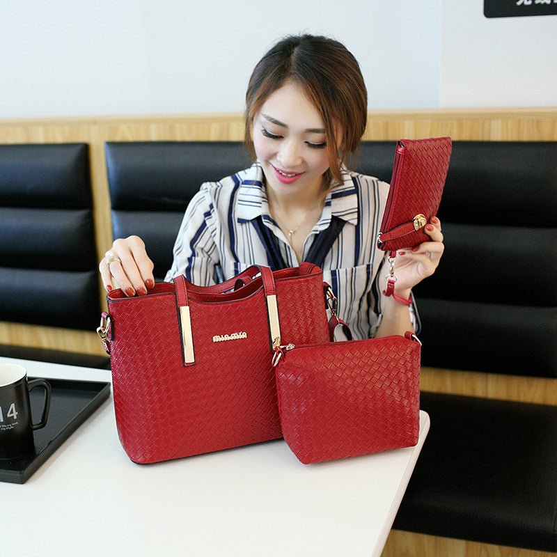 3Pcs Fashionable Handbag Set - Fashionista Finesse