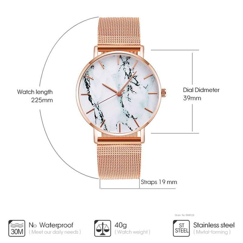 Fashion Rose Gold Watch - Fashionista Finesse