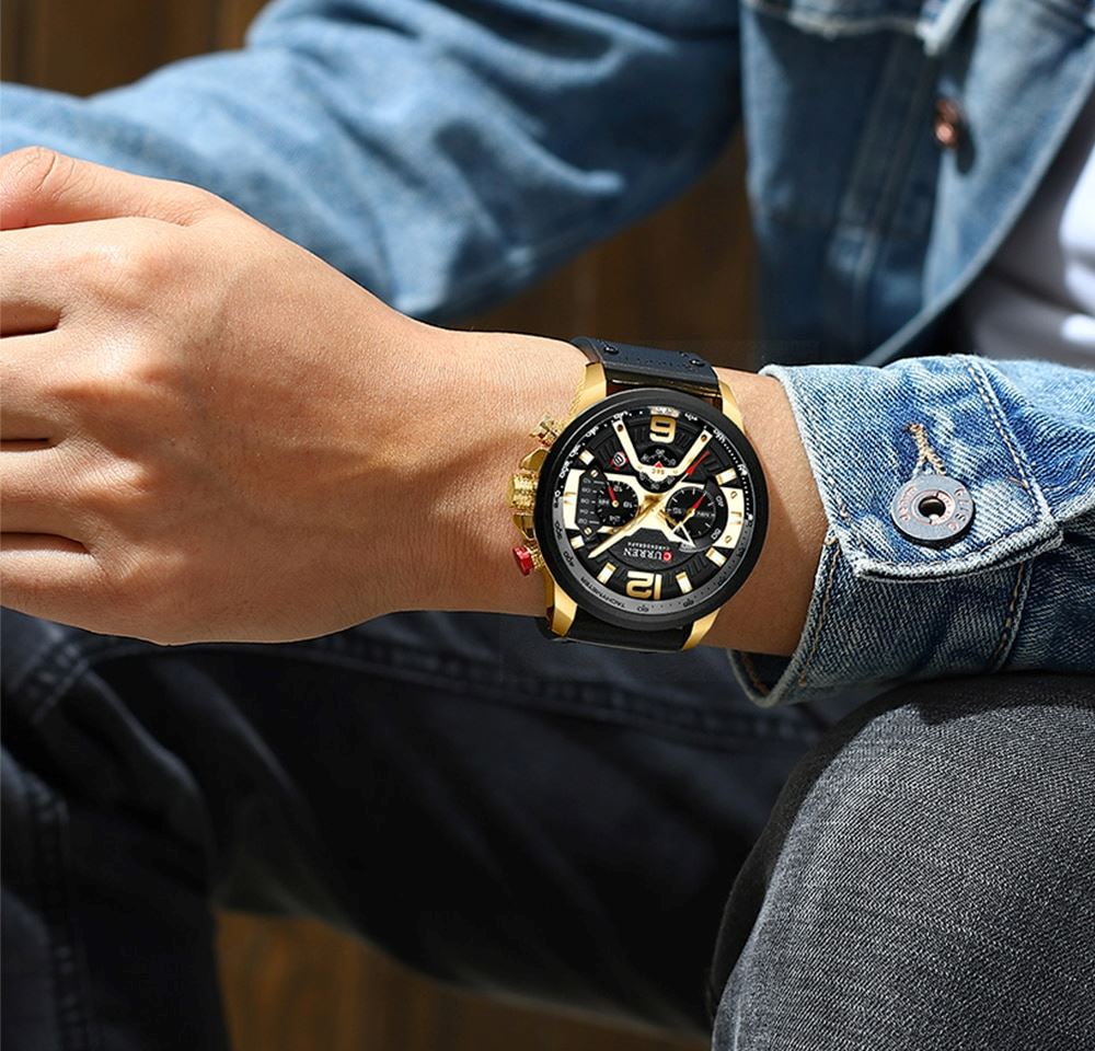 Leather Watch - Fashionista Finesse