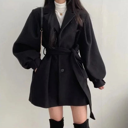 Thickened Wool Coat - Fashionista Finesse