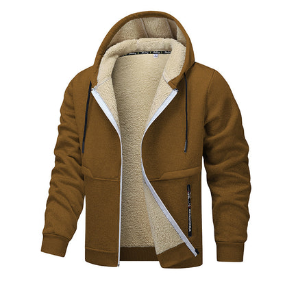 Men's Fashion Lambswool Thickened Coat Sweatshirt