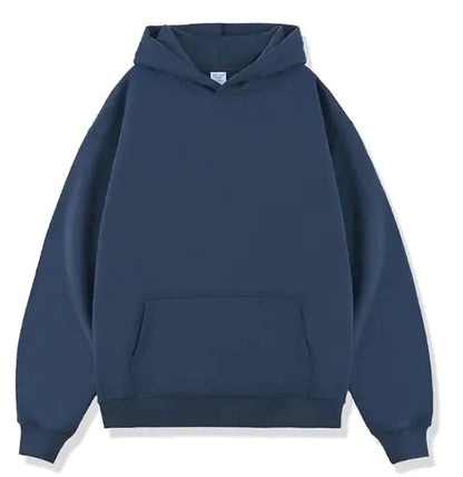 Solid Color Loose Trendy Hoodies for Men