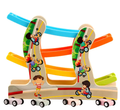 Four-Layer Track Pulley Early Education Toy