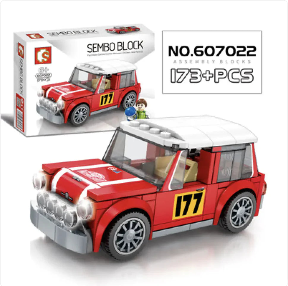 City Racing Building Blocks Set - Educational Car Story Toys for Children