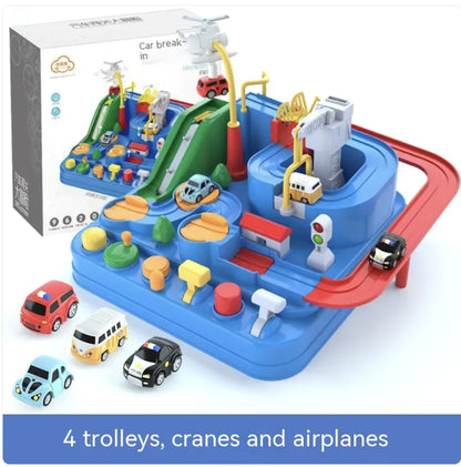 Children's Adventure Train Set Toy for Car Entrance