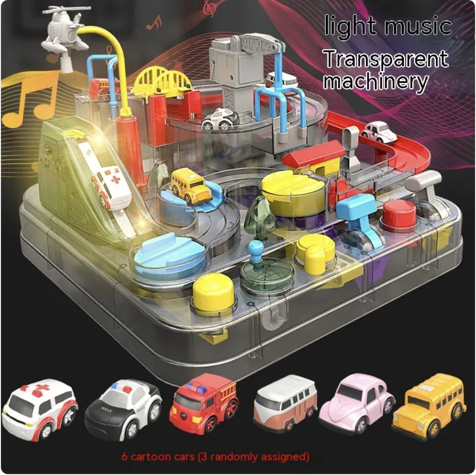 Children's Adventure Train Set Toy for Car Entrance