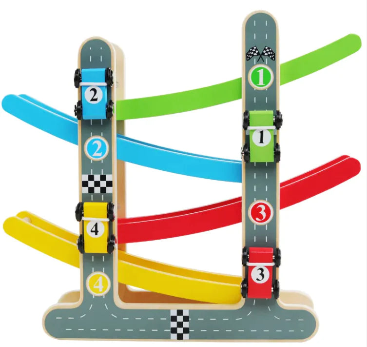 Four-Layer Track Pulley Early Education Toy