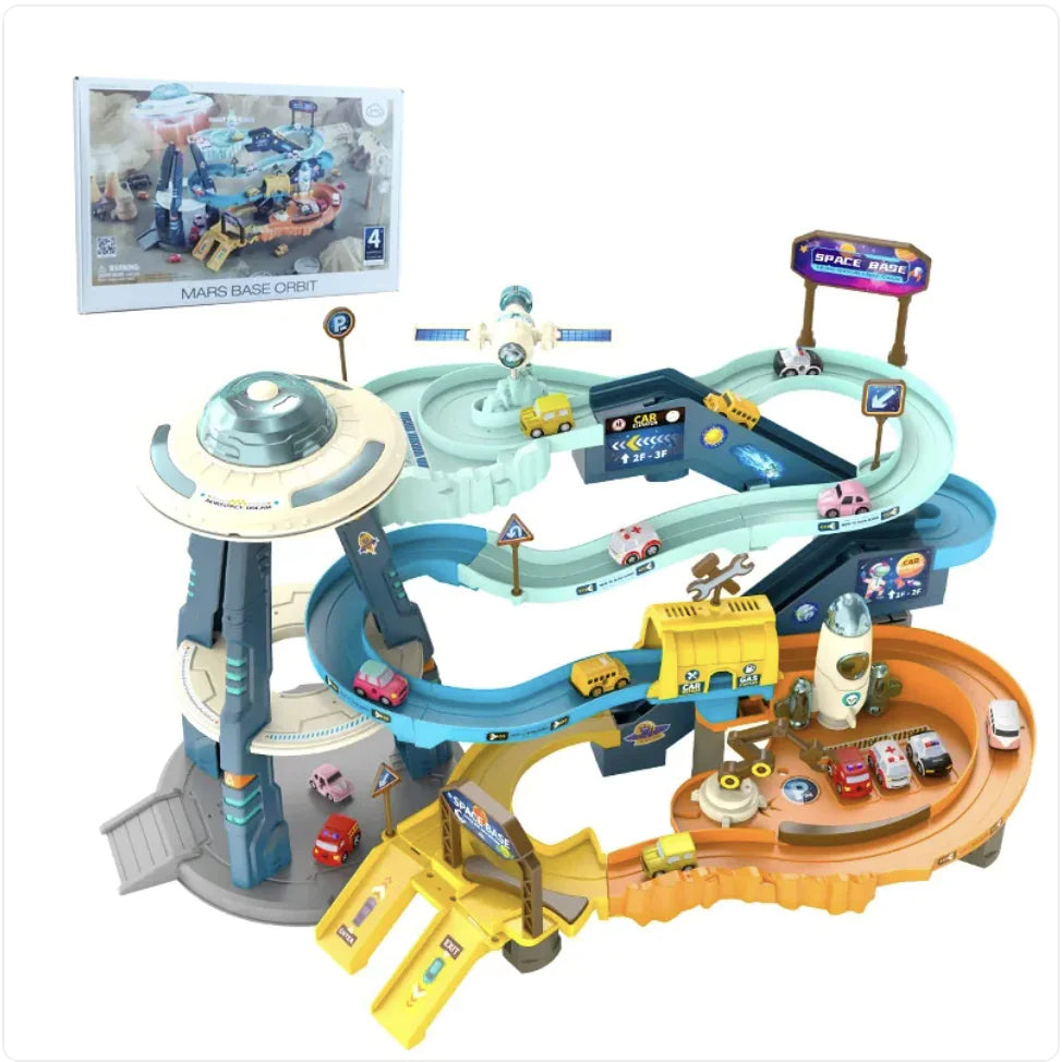 Children's Adventure Train Set Toy for Car Entrance