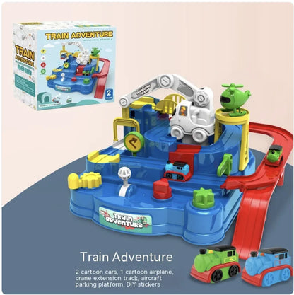 Children's Adventure Train Set Toy for Car Entrance