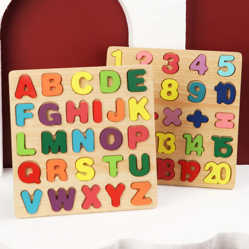 Alphabet and Number Building Blocks