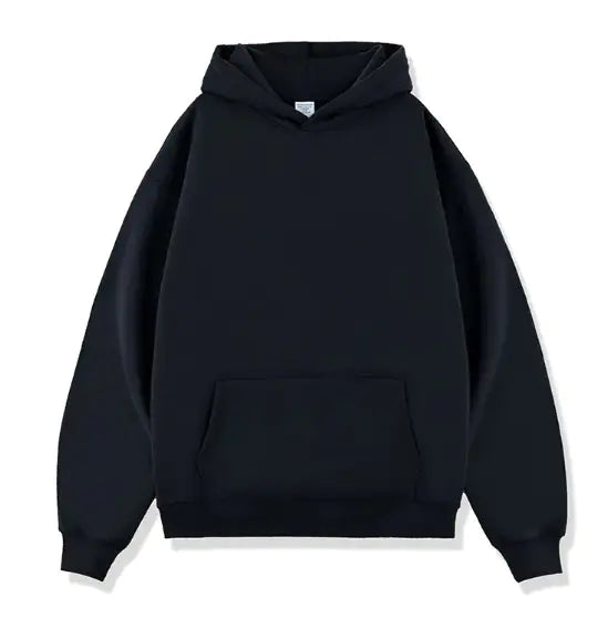 Solid Color Loose Trendy Hoodies for Men