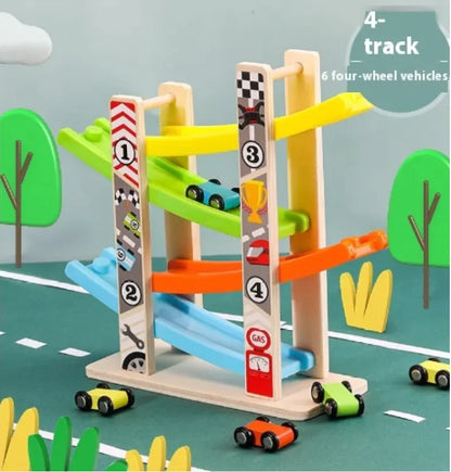 Four-Layer Track Pulley Early Education Toy