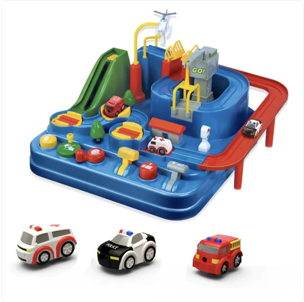 Children's Adventure Train Set Toy for Car Entrance