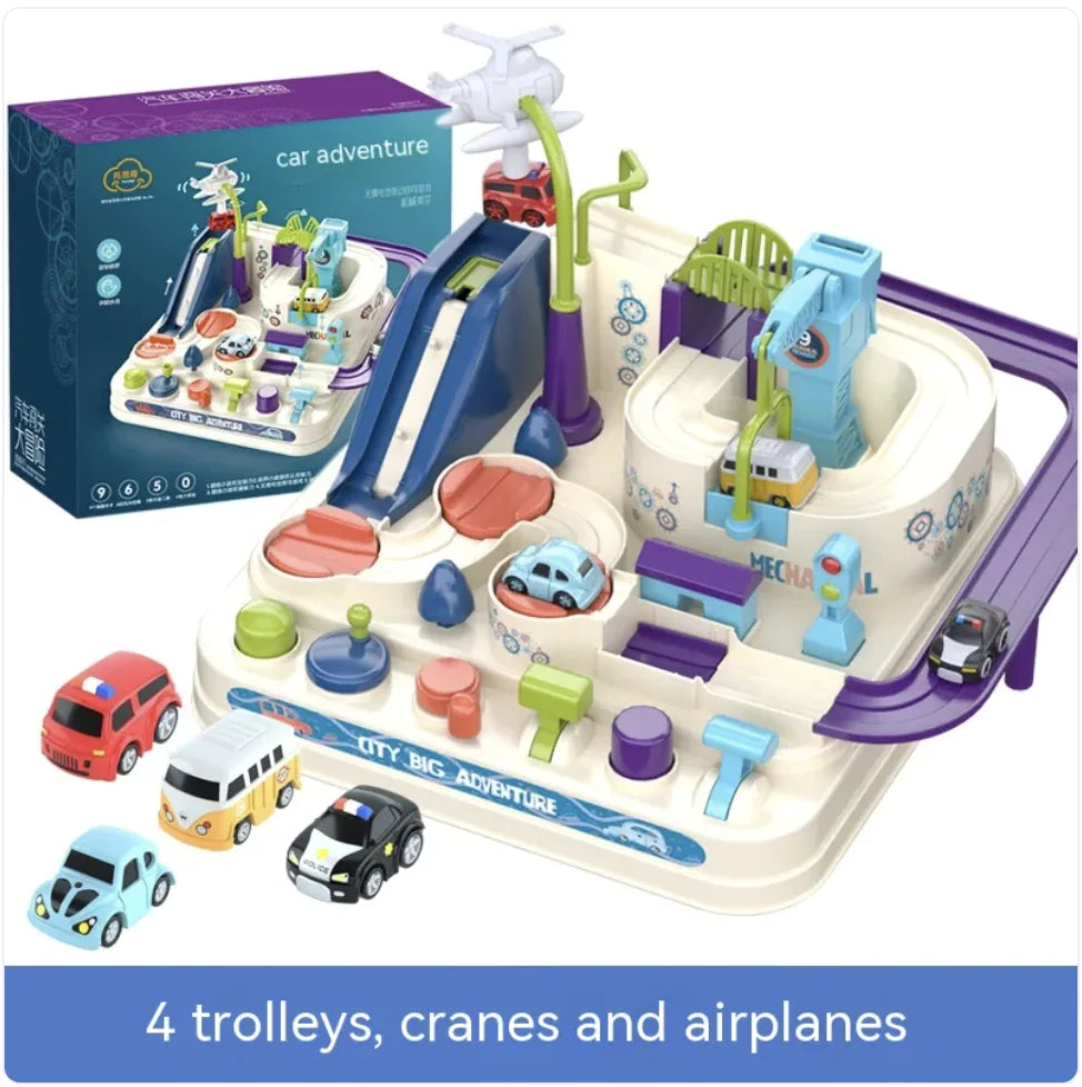 Children's Adventure Train Set Toy for Car Entrance