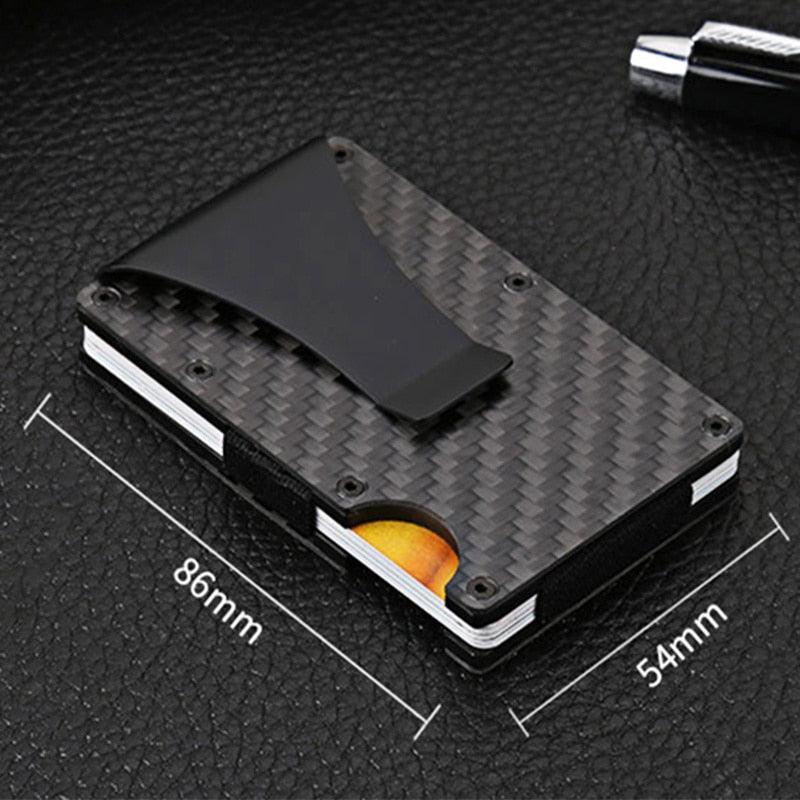 Carbon Fiber Credit Card Holder Wallet - Fashionista Finesse