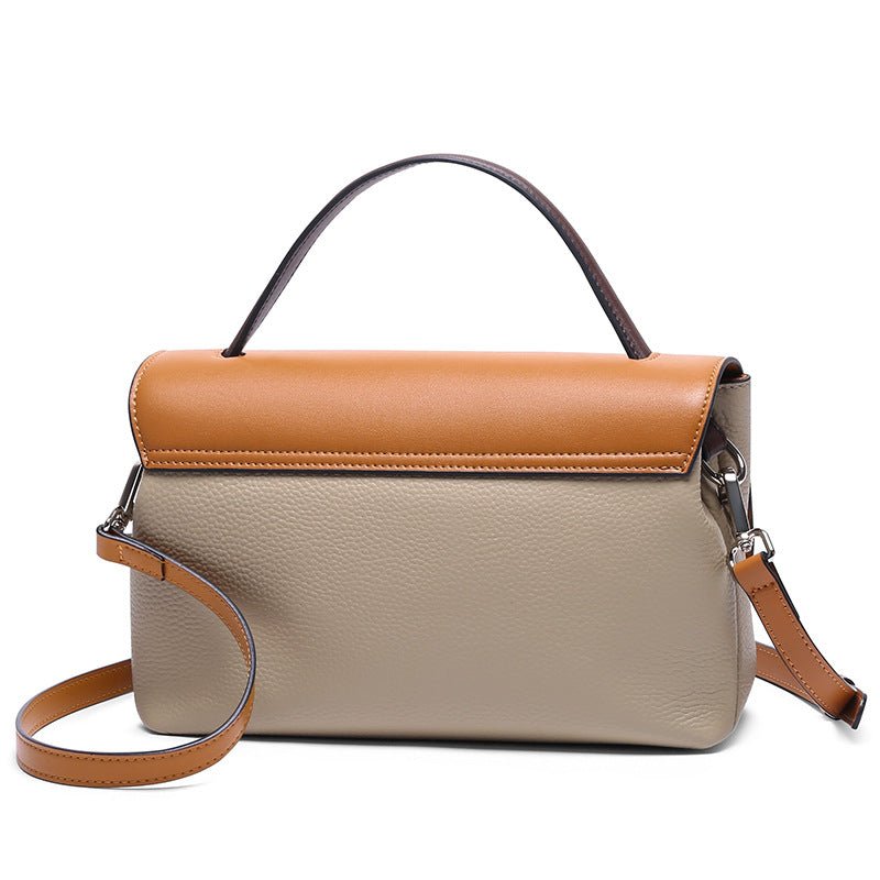 Contrasting Leather Handbags - Fashionista Finesse