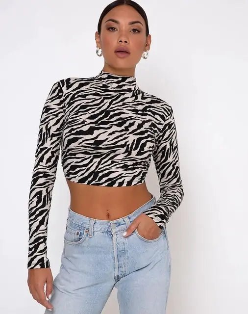 Dragon Printed Crop Top - Fashionista Finesse