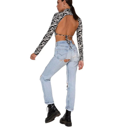 Dragon Printed Crop Top - Fashionista Finesse