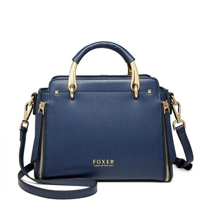 FOXER Split Leather Handbag For Women - Fashionista Finesse