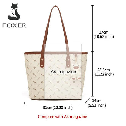 FOXER Women's High Capacity Handbag Fashionable - Fashionista Finesse