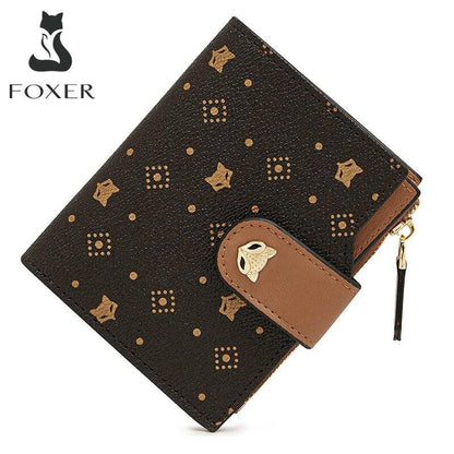 FOXER Women's Short Wallet (PVC Leather) - Fashionista Finesse