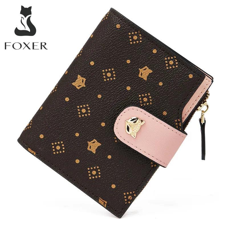 FOXER Women's Short Wallet (PVC Leather) - Fashionista Finesse