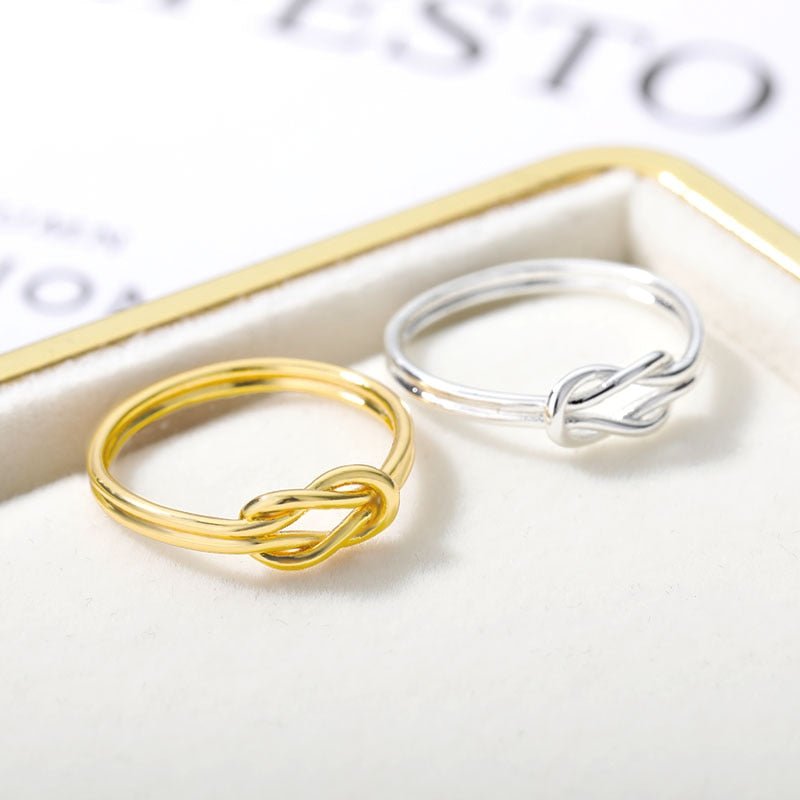 Knot Infinity Rings For Women - Fashionista Finesse