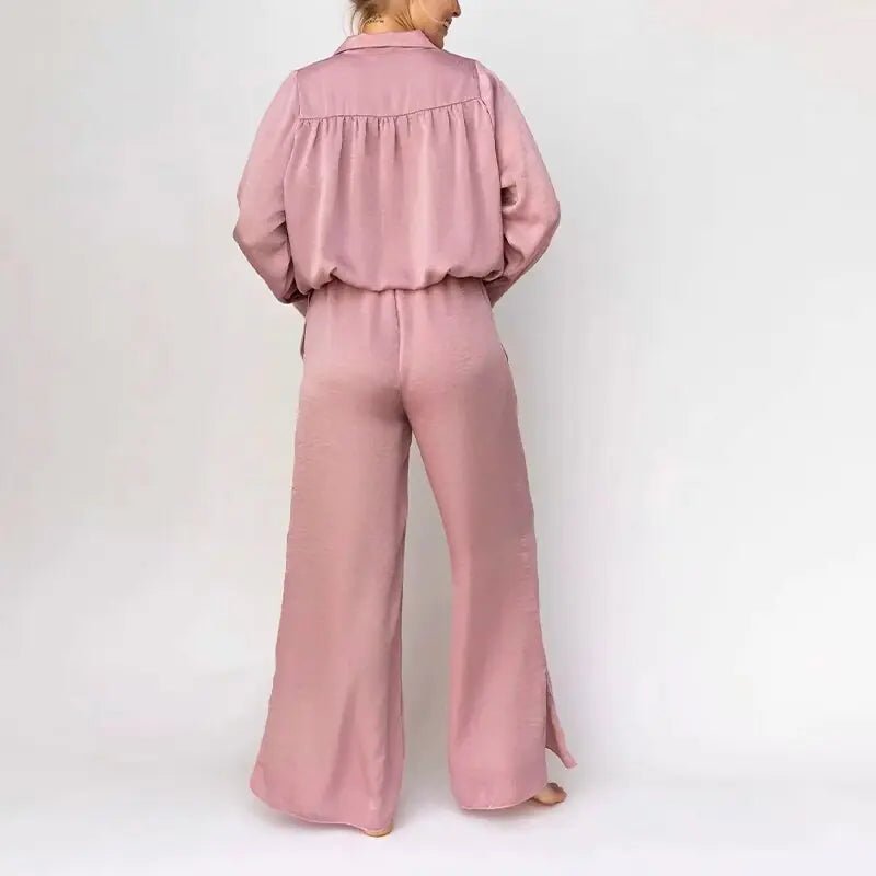 Loose Fit Pajama Set - Fashionista Finesse