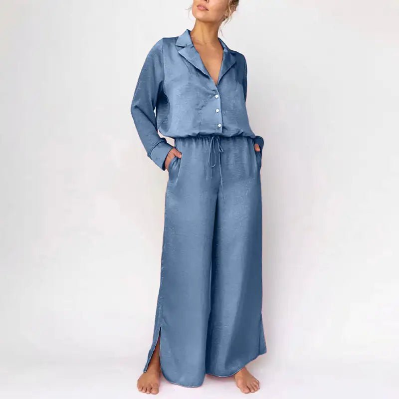 Loose Fit Pajama Set - Fashionista Finesse