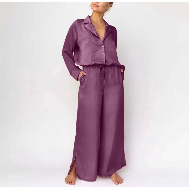 Loose Fit Pajama Set - Fashionista Finesse