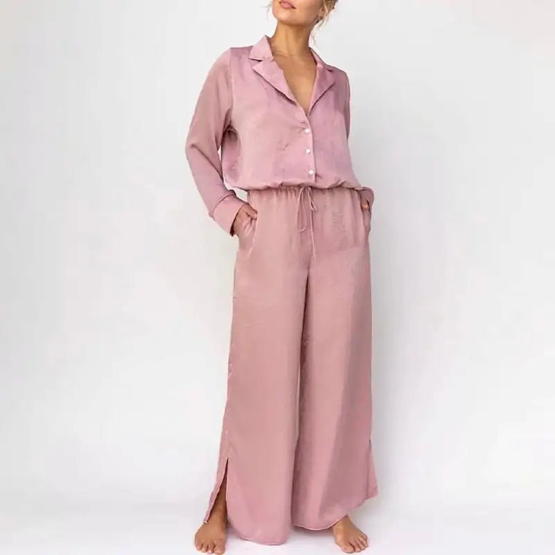 Loose Fit Pajama Set - Fashionista Finesse