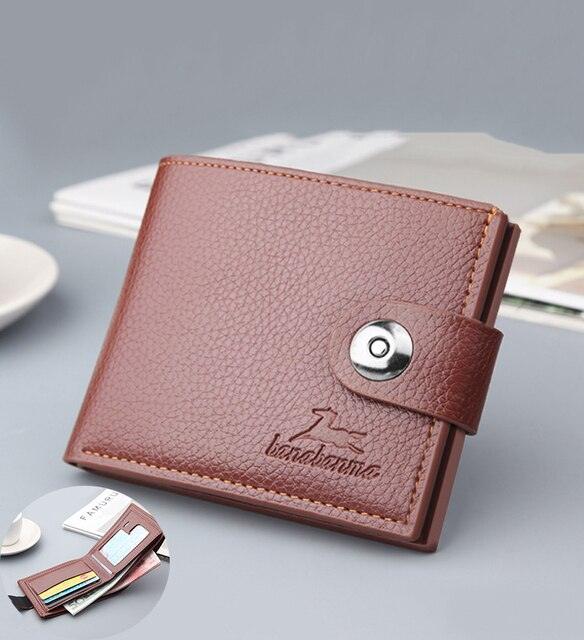 Men's Retro Woven Pattern Leather Wallet - Fashionista Finesse