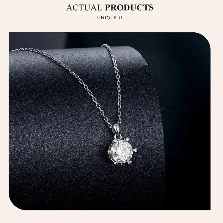 Moissanite Pendant Necklace - Fashionista Finesse