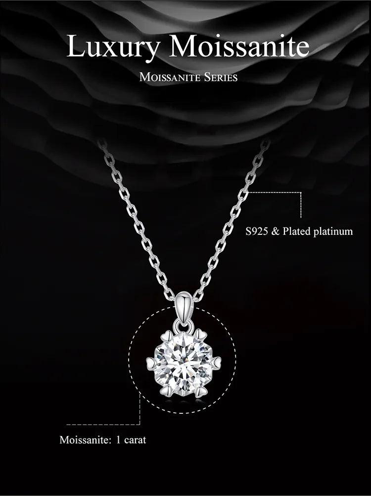 Moissanite Pendant Necklace - Fashionista Finesse