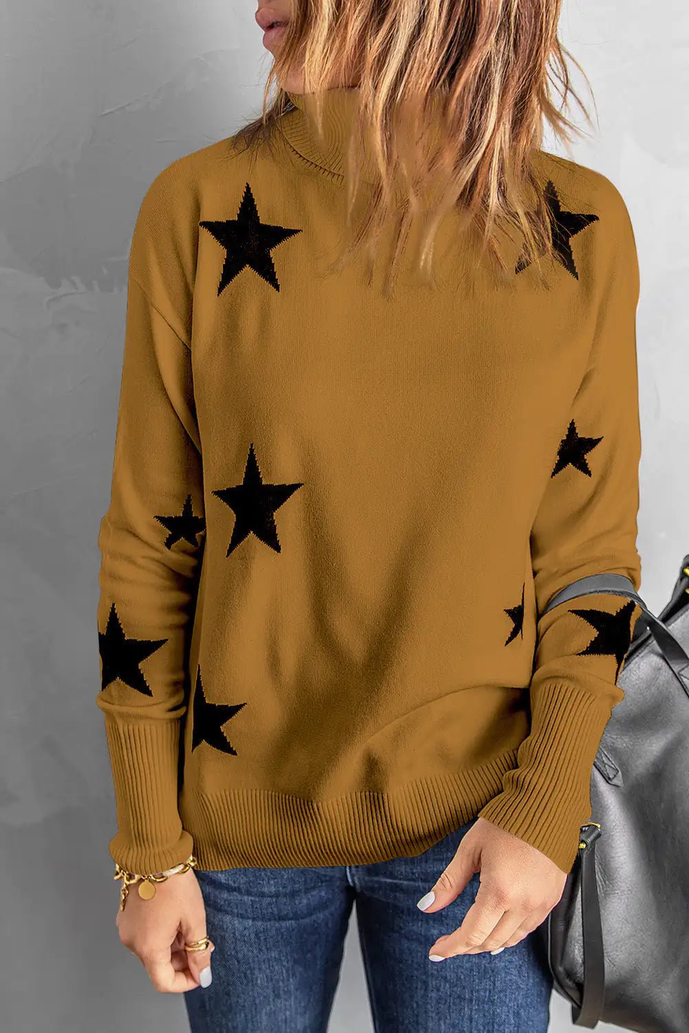 Star Print Sweater - Fashionista Finesse