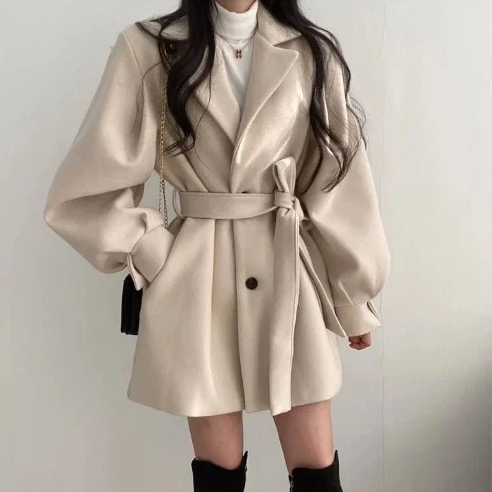 Thickened Wool Coat - Fashionista Finesse