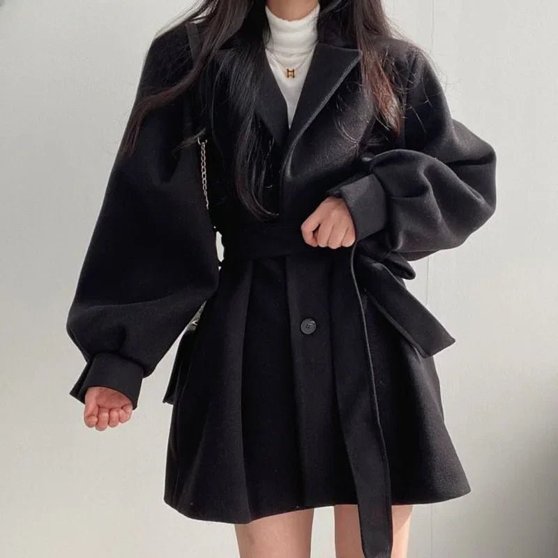 Thickened Wool Coat - Fashionista Finesse